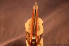 Todd Davison Afzelia Lay Wood Scales. #1498---Plus Belt Sheath.
