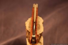 Todd Davison Afzelia Lay Wood Scales. #1498---Plus Belt Sheath.