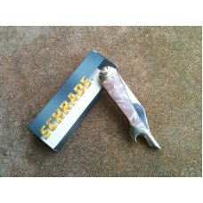 Schrade Large Leg KnifePink Swirl Handle