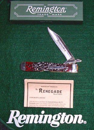 Mint 2007 Remington R1373 Renegade Bullet Knife
