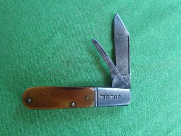 Camillus Tip Top  Barlow No.11 no line marking Brown Bone Handles    