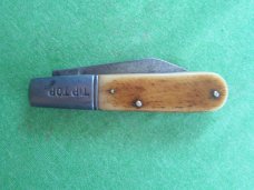 Camillus Tip Top  Barlow No.11 no line marking Brown Bone Handles    