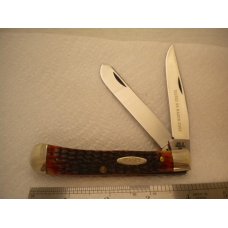 Case XX USA Trapper - Stainless - Circa 1965-1969 - Pattern # 6254 SSP - Nice Bone