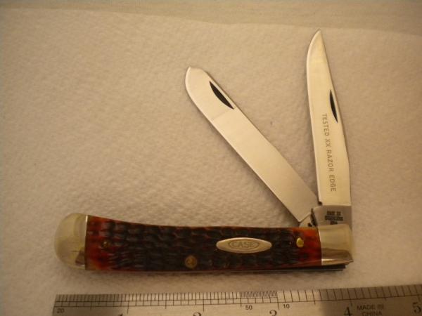 Case XX USA Trapper - Stainless - Circa 1965-1969 - Pattern # 6254 SSP - Nice Bone