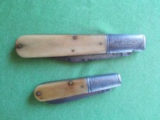 A Pair of Remington Barlows with bone handles     