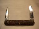 Challenge Cutlery Co Bridgeport - Long Pull Pen Knife - Bone Handles - Circa 1891-1928