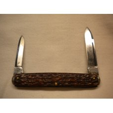 Challenge Cutlery Co Bridgeport - Long Pull Pen Knife - Bone Handles - Circa 1891-1928