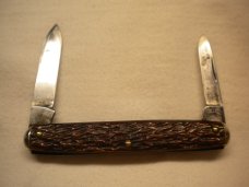 Challenge Cutlery Co Bridgeport - Long Pull Pen Knife - Bone Handles - Circa 1891-1928