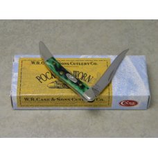 Case XX USA 2012 Pocket Worn Burnt Green Bone 610096 SS Tiny Toothpick Knife in Box