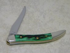 Case XX USA 2012 Pocket Worn Burnt Green Bone 610096 SS Tiny Toothpick Knife in Box
