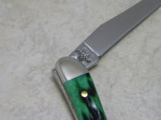 Case XX USA 2012 Pocket Worn Burnt Green Bone 610096 SS Tiny Toothpick Knife in Box