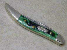 Case XX USA 2012 Pocket Worn Burnt Green Bone 610096 SS Tiny Toothpick Knife in Box