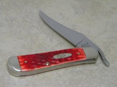 Case XX USA 2010 Dark Red Bone 61953L SS Russlock Knife in Box