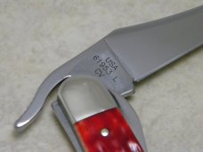 Case XX USA 2010 Dark Red Bone 61953L SS Russlock Knife in Box