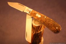 Todd Davison Box Elder Burl---A Rare Two Blade Folder.  #1524