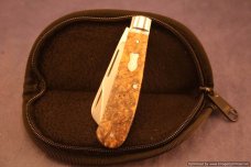 Todd Davison Box Elder Burl---A Rare Two Blade Folder.  #1524