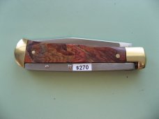 SCHATT & MORGAN #3 EXPRESS AUTO MARVEL WOOD WITH BRASS BOLSTERS #1