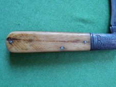 Grand Daddy Master Barlow by Colonial Saw Cut Bone handles   