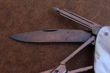 Rare Antique 1909 Victorinox VICTORIA Swiss Army Knife SAK Mother of Pearl