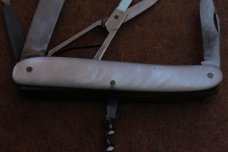 Rare Antique 1909 Victorinox VICTORIA Swiss Army Knife SAK Mother of Pearl