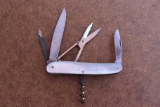 Rare Antique 1909 Victorinox VICTORIA Swiss Army Knife SAK Mother of Pearl
