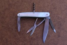 Rare Antique 1909 Victorinox VICTORIA Swiss Army Knife SAK Mother of Pearl