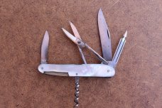 Rare Antique 1909 Victorinox VICTORIA Swiss Army Knife SAK Mother of Pearl