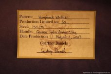 Tuna Valley Cutlery Amber Stag Humpback Whittler. 1 of 50.   #588