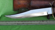 German Fixed Blade Hunting Knife with Stag Handles