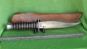 PIC Fixed Blade "Sheriff Knife" by Linder Brothers Circa 1950's