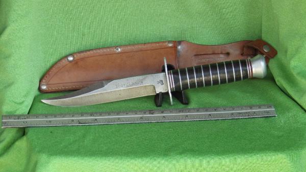 PIC Fixed Blade "Sheriff Knife" by Linder Brothers Circa 1950's #2