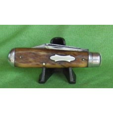 Excelsior Knife Co. 2 blade jack Brown Bone handles