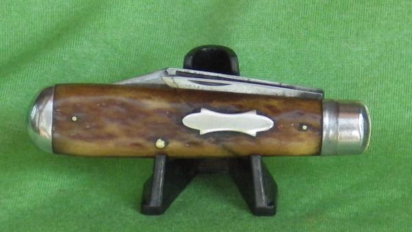 Excelsior Knife Co. 2 blade jack  Brown Bone handles