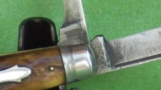 Excelsior Knife Co. 2 blade jack  Brown Bone handles