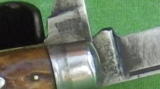 Excelsior Knife Co. 2 blade jack  Brown Bone handles
