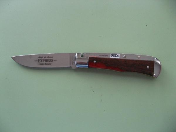 SCHATT & MORGAN #3 EXPRESS AUTO RED SHOCKWOOD DROP POINT 