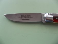 SCHATT & MORGAN #3 EXPRESS AUTO RED SHOCKWOOD DROP POINT 