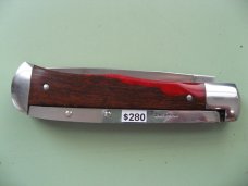 SCHATT & MORGAN #3 EXPRESS AUTO RED SHOCKWOOD DROP POINT 