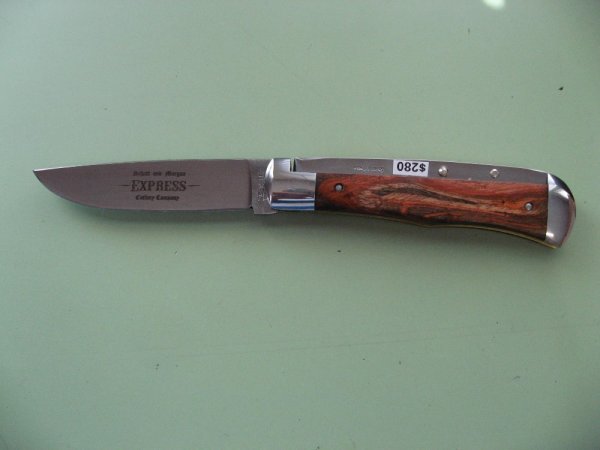 SCHATT & MORGAN #3 EXPRESS AUTO MARVEL WOOD DROP POINT 