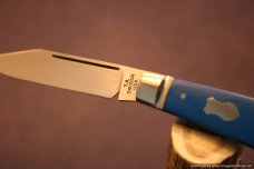 Todd Davison Custom Blue G-10 Handled Folder. #1547