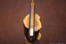 Todd Davison Custom Blue G-10 Handled Folder. #1547