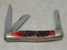 Case XX USA 2010 Crimson Bone 6318 Series XXV SS Limited Edition Stockman Knife 