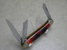 Case XX USA 2010 Crimson Bone 6318 Series XXV SS Limited Edition Stockman Knife 