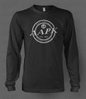 Black All About Pocket Knives (AAPK) Long Sleeve T-Shirt - High Quality 6 oz. Heavyweight Cotton