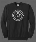 Black All About Pocket Knives (AAPK) Crewneck Sweatshirt - 9 oz. 50/50 Cotton/Poly Fleece