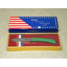 Case XX USA 1974 Green G137 Kentucky Bicentennial Knife in Box