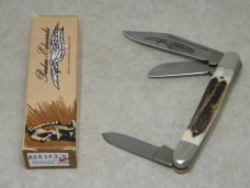 Parker Edwards Alabama, USA Eagle Brand Genuine Stag 95143 Stockman Knife in Box c.1980's
