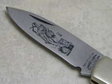 Parker Cut. Co. Surgical Steel Japan Smooth Bone Wildlife Series "The Cub" Lockback Knife in Box