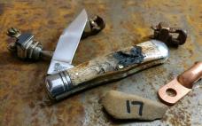 Schatt and Morgan - Keystone Series - #22 Medium Coke Bottle  - NEW Lightning Wood Handles - 17