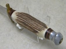 Linder Solingen Germany Genuine Stag Master Bowie Fixed Blade Sheath Knife